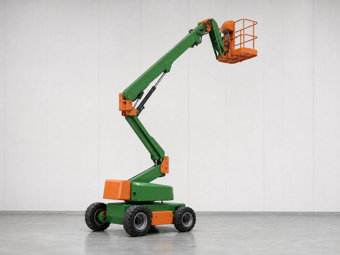 Articulated boom work lift
